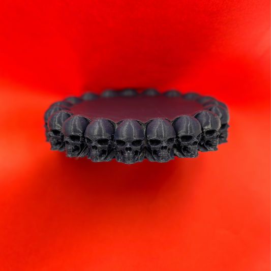 Підставка під чашку з черепами