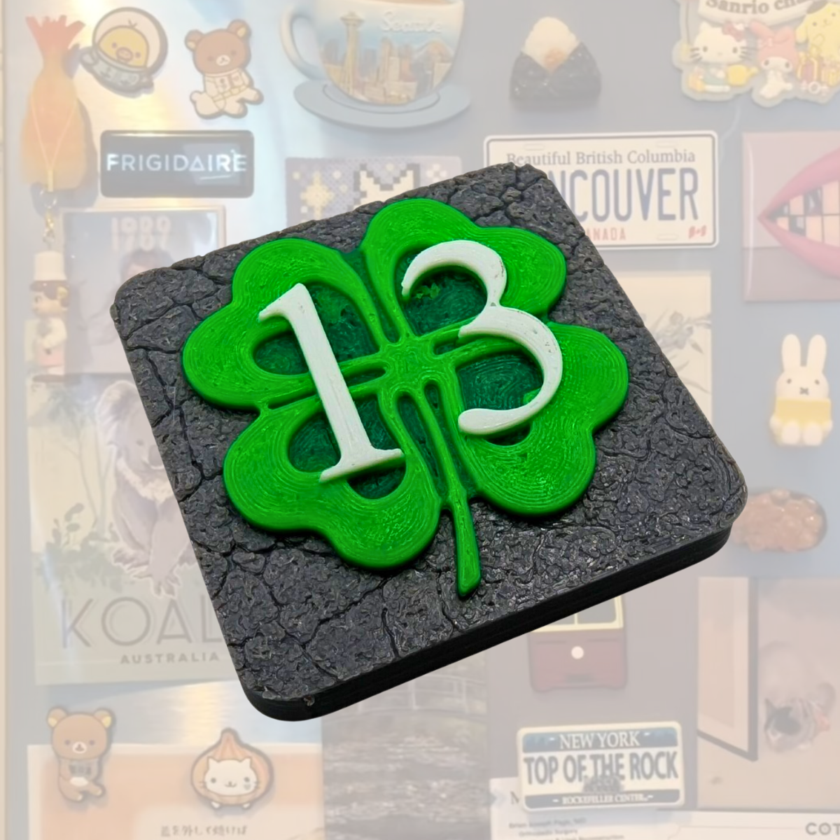 Магніт Lucky 13 з конюшиною