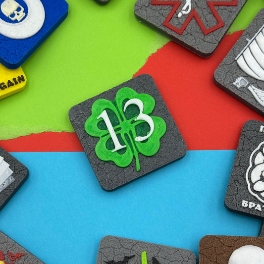 Магніт Lucky 13 з конюшиною