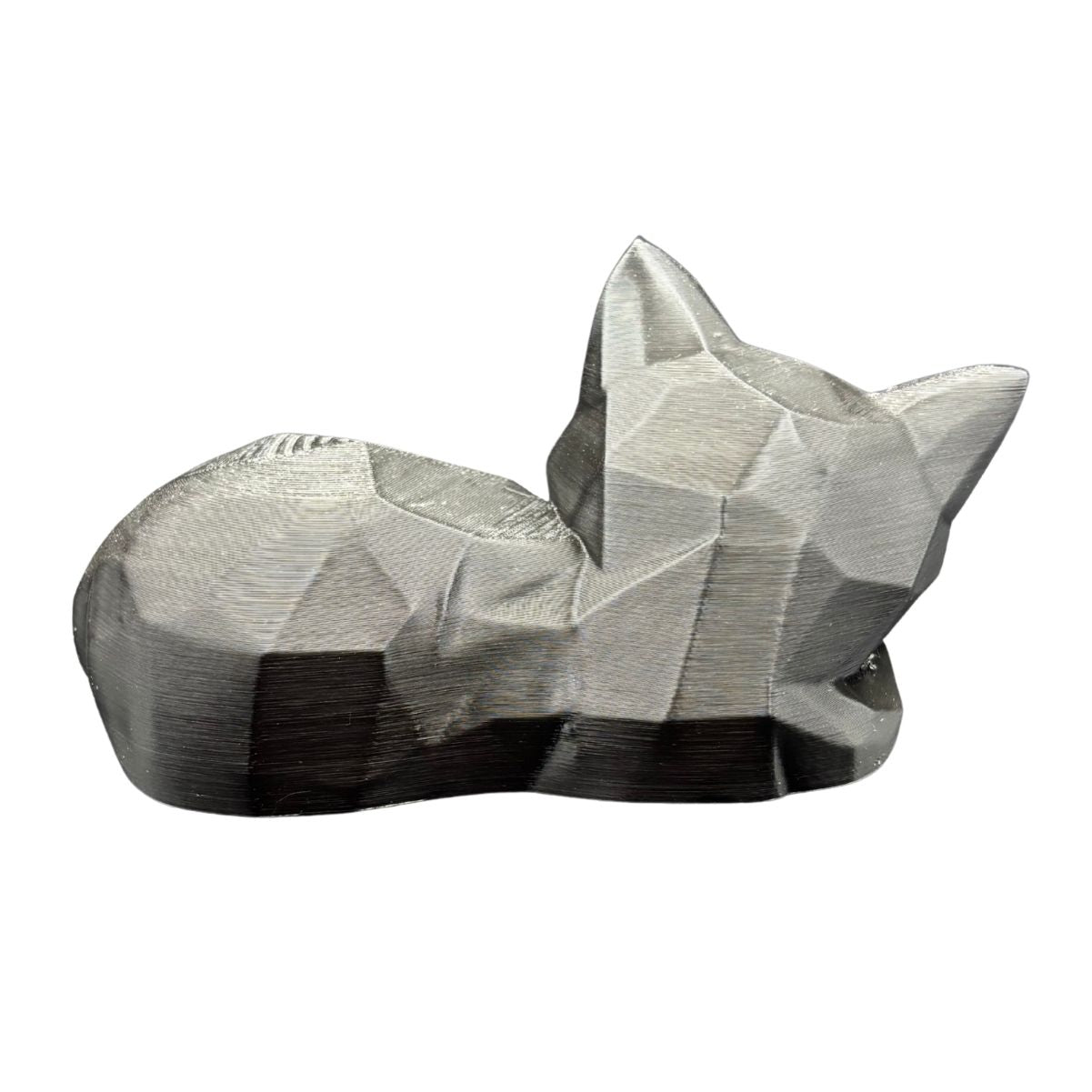 Фігурка чорного кота Low-Poly