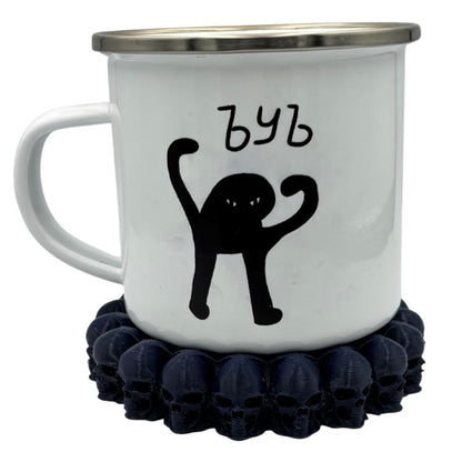 Підставка під чашку з черепами